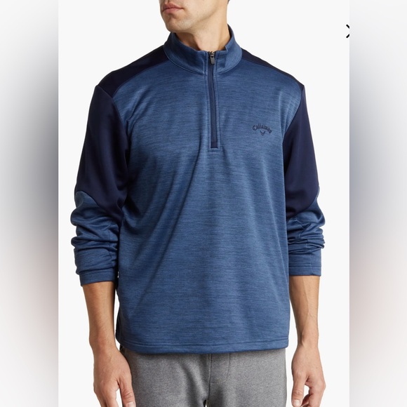 Callaway Golf SMU Tech Fleece Quarter-Zip Pullover. - Picture 2 of 15